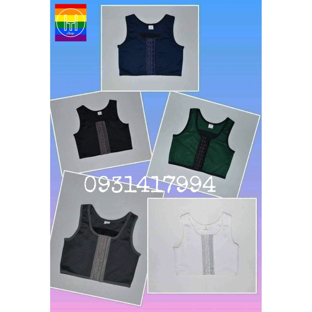 Áo nịt ngực ngắn gài giữa - Sản phẩm chuyên dùng cho Tomboy, Transguy