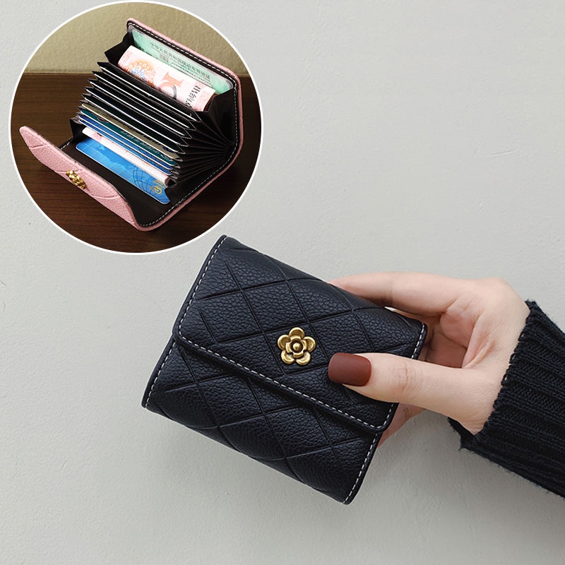 Ví Đựng Thẻ / Tiền Xu Đa Năng Kiểu Dáng Đơn Giản Dành Cho Nữ Giá Đỡ