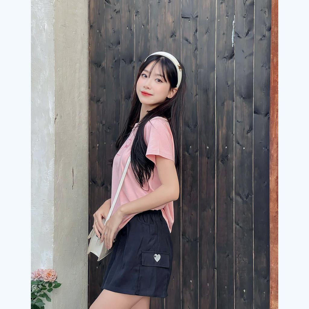 Áo Baby Tee Moná Pink Tee, áo thun baby tee Moná Cotton 100% Nam Nữ Unisex Sgzbr.vn