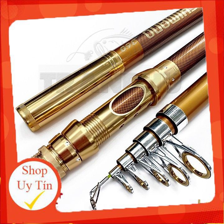 [Thanh Lý] Cần Câu Cá Cần Rút SHIMANO Siêu Đẹp Siêu Bền Màu Vàng Chính Hãng Cần Cực Khoẻ 2M4-3M6