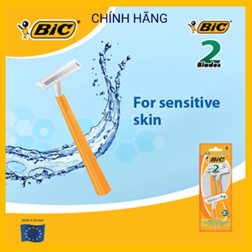 [CHÍNH HÃNG] 6 gói dao cạo râu BIC 2 lưỡi (7 cây/gói)  tặng 1 gói cùng loại