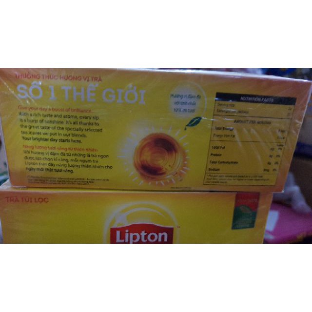 TRÀ TÚI LỌC LIPTON NHÃN VÀNG 50G(25 túi x2g)