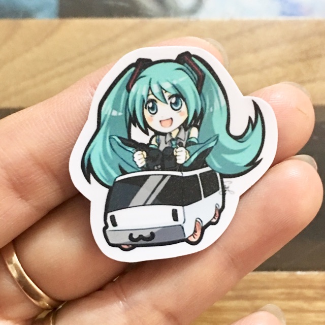 Ảnh sticker miku bóc dán combo 30-60 cái nhiều mẫu khác nhau