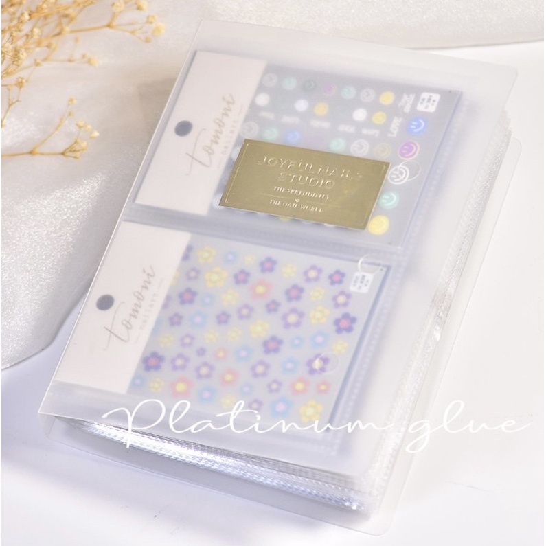 Sổ album đựng 80 sticker,hình dán móng tay cao cấp vô cùng tiện lợi