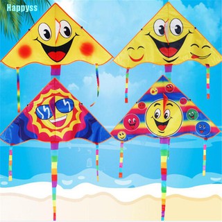 Happy Huge 80cm Smile Face Single Line Novelty Expression Kites Children’s Gift Toys