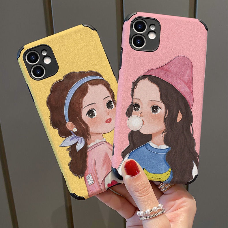 Iphone case Iphone 11 pro max case iphone 12 pro max Iphone 7 plus case TPU silicone mobile phone case iphone 12 mini Bubble Girl case Silicone Phone Case For iPhone 11 Pro Max X Xr Xs Max 7 8 Plus Se 2020 12 pro max 12 mini