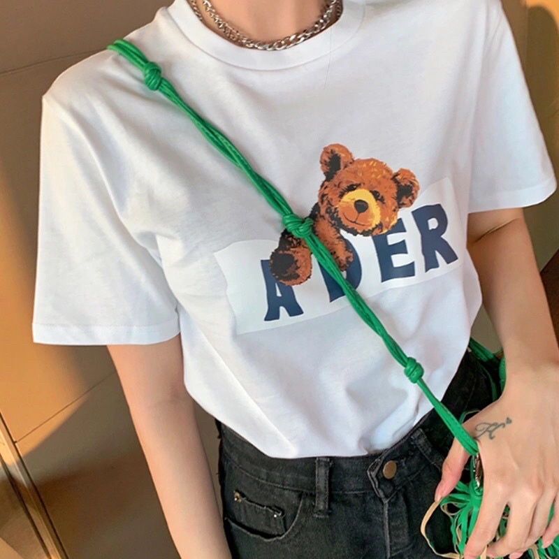 Áo thun ADER unisex, chất cotton 200g, full tag mac tui zip