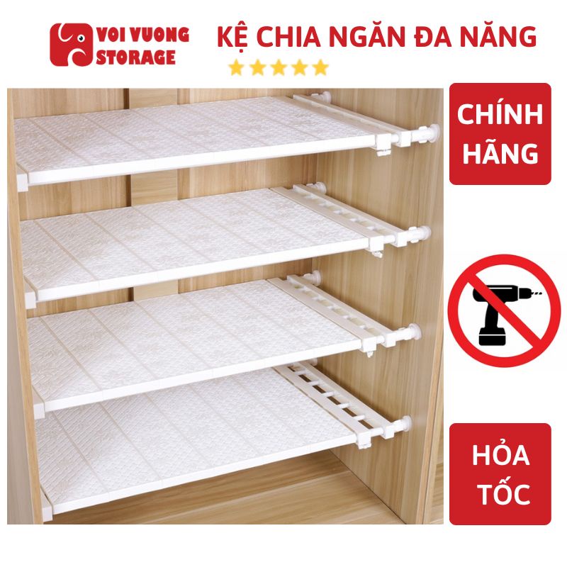 Kệ đa năng chia ngăn tủ đa năng tiện lợi không cần khoan vít