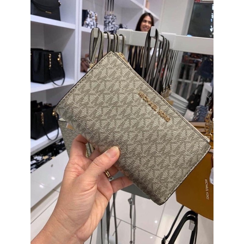 Ví Michael Kors double zipper size 18