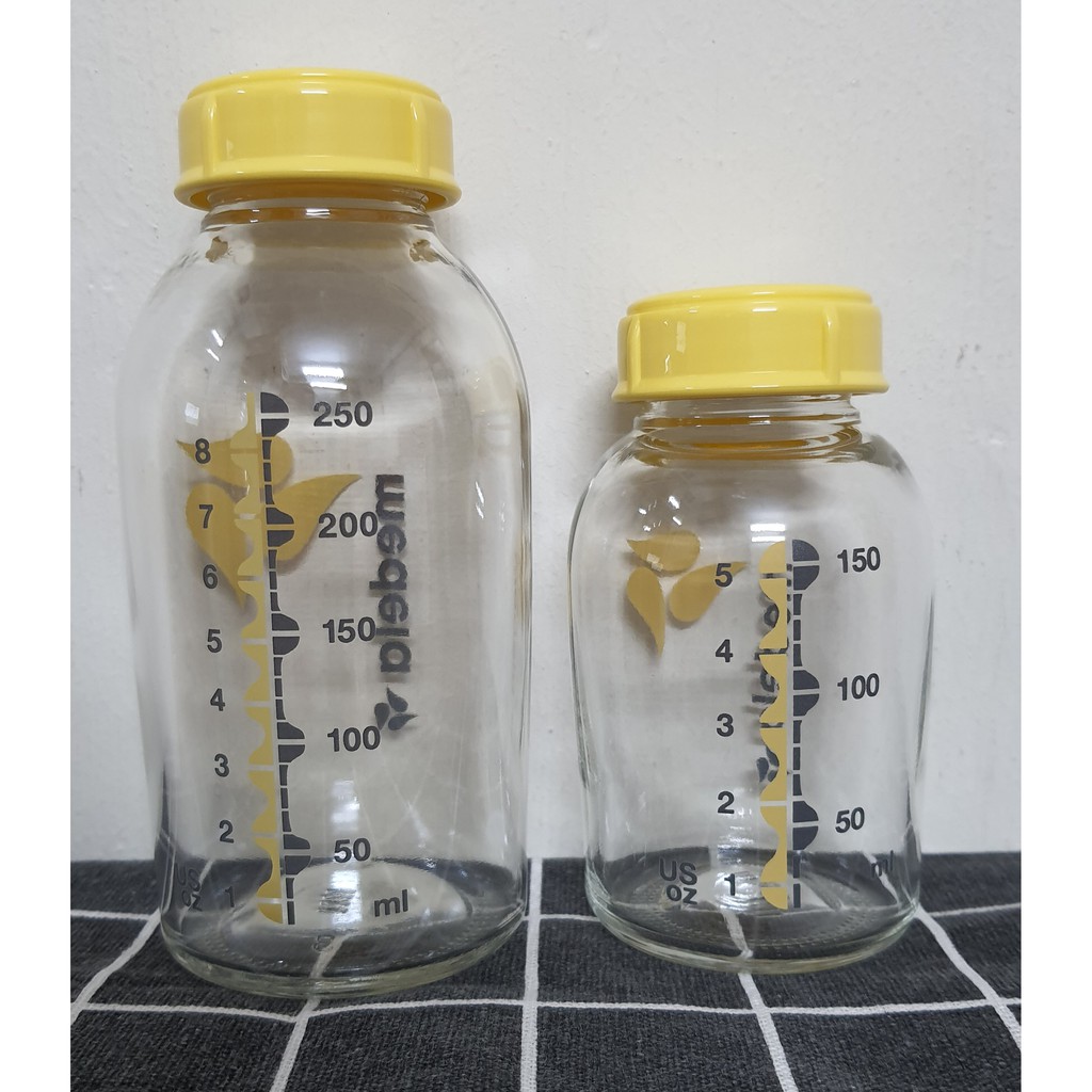Bình trữ sữa medela Thuỷ tinh dung tích 150ml và 250ml Thanh lý
