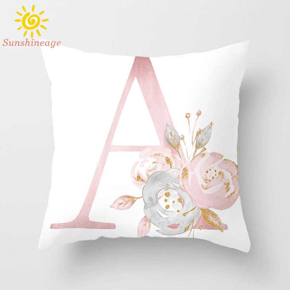 Áo Gối Khổ 45x45cm Họa Tiết 26 Chữ Cái Tiếng Anh
