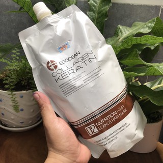 Dầu hấp  Dưỡng Tóc Keratin Collagen Ededocean - Phục Hồi, Mềm Mượt, Ngăn Gãy Rụng 1000ml