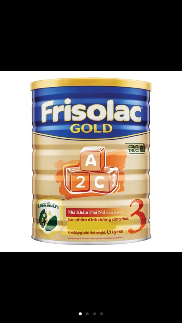  Sữa FRISOLAC GOLD 3 lon 1500g date 2022