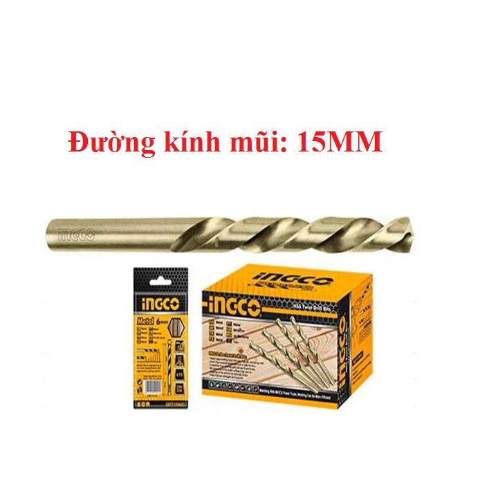 DBT1101503 Mũi khoan kim loại HSS INGCO