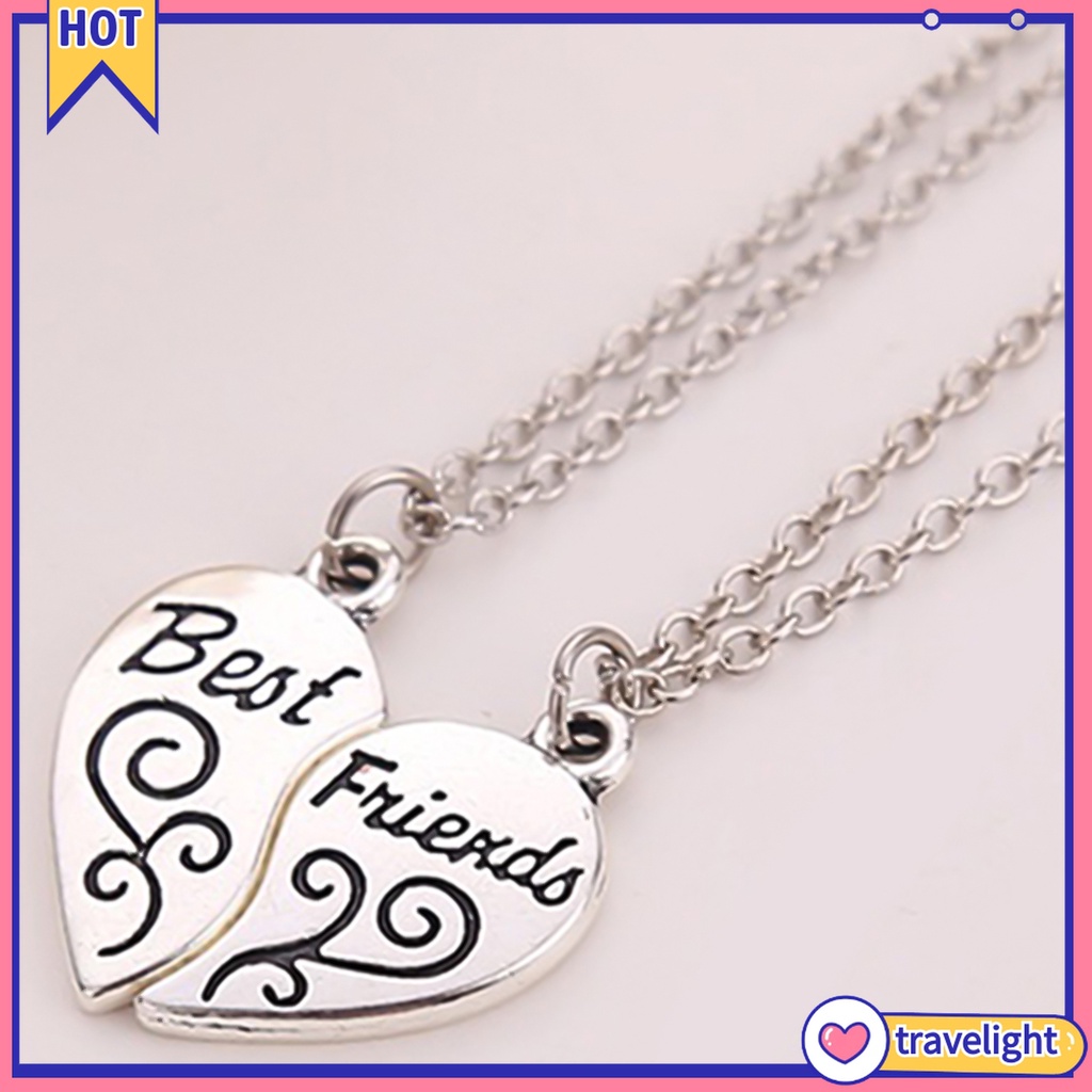 [Travelight] Cặp vòng cổ tình bạn mặt khắc chữ Best Friend độc đáo