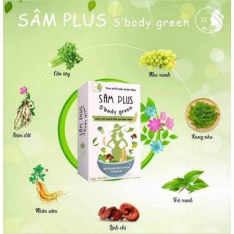 [Bạn mới nhập COSHBM -50% đơn 0Đ] Kẹo giảm cân sâm plus s'body green an toàn tiện lợi chính hãng