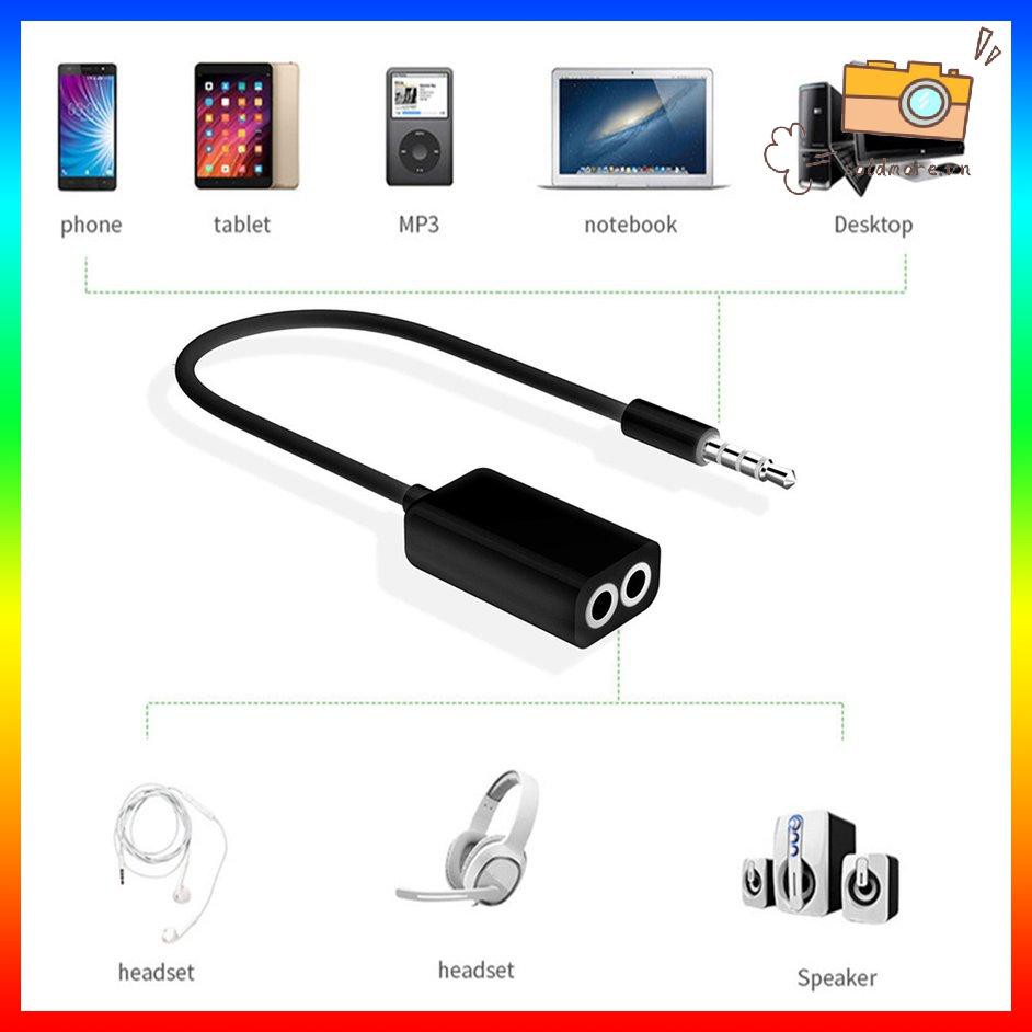 [SE] Maikou 3.5mm Audio Cable AUX Stereo Splitter 3.5mm Male to 2 Port Female