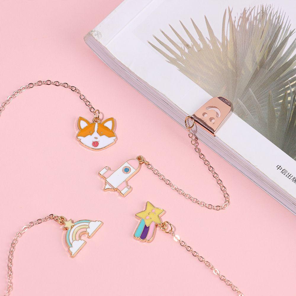 CHOOKEY Kẹp Đánh Dấu Trang Sách Thiết Kế Dễ Thương Sáng Tạo