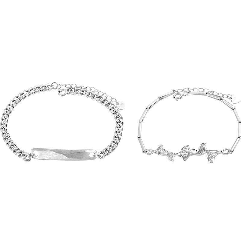 Vòng Tay Đính Đá Sansheng Ginkgo Cho Cặp Đôi