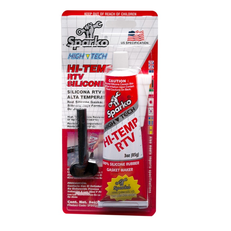 Keo Dán Ron Chịu Nhiệt Sparko 85G, Grey, XTraseal  - Keo Tạo Gioăng Máy Động Cơ, Ô Tô, Xe Máy -kivo