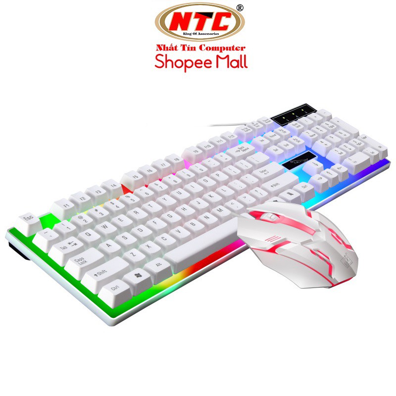 Bộ bàn phím giả cơ và chuột game dành cho game thủ NTComputer G21B led đa màu