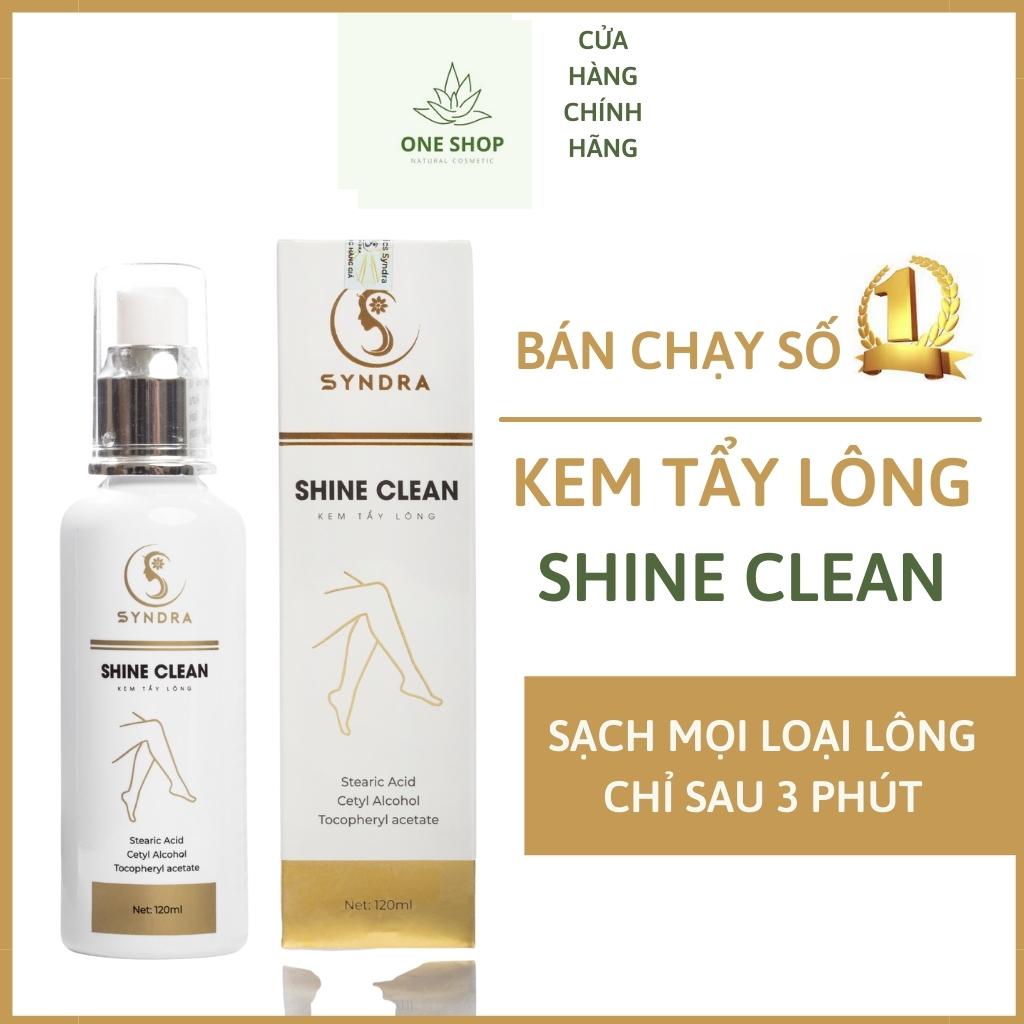 Kem Triệt Lông Vùng Kín Vĩnh Viễn- Shine Clean 120ml - Kem tẩy lông chân, bẹn ,tay