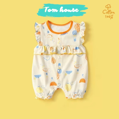 Bộ Body Đùi Tiểu Thư Họa Tiết Dễ Thương Hè Cho Bé Gái Sơ Sinh 𝟐𝟕𝐁𝐃𝐃𝐔