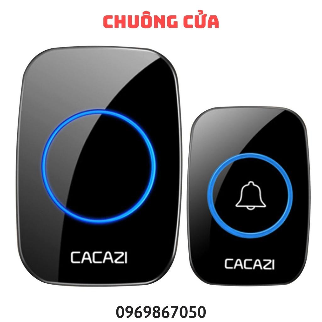 Chuông cửa không dây màu đen Cacazi A10 chống nước(loại cao cấp), Nhắc nhở cuộc gọi của người cao tuổi [A10]