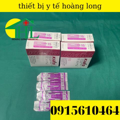 Lưỡi dao mổ kiato số 15 nhỏ ,xắc bén hộp 100 cái