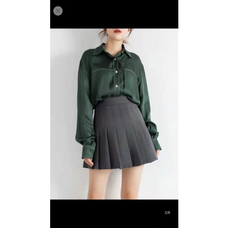 Chân váy xếp ly hàng QC