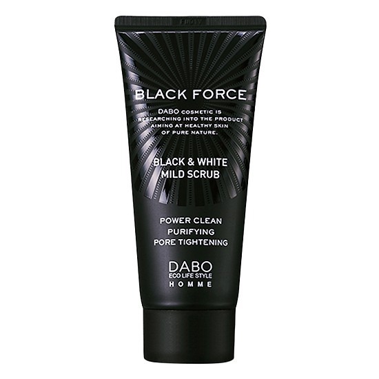 Sữa rửa mặt cho Nam Dabo Black Force 120ml/ Hộp Hàn quốc-Tinh chất than sạch da,xóa mụn dưỡng ẩm