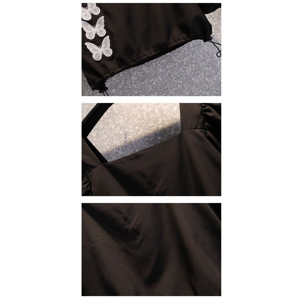 🌸Hàng Order🌸 Sét Bigsize Áo Thêu Bướm Bo Chun Tay Bồng Kết Hợp Chân Váy Chữ A Trẻ Trung Tiểu Thư🌸Hàng Quảng Châu | BigBuy360 - bigbuy360.vn