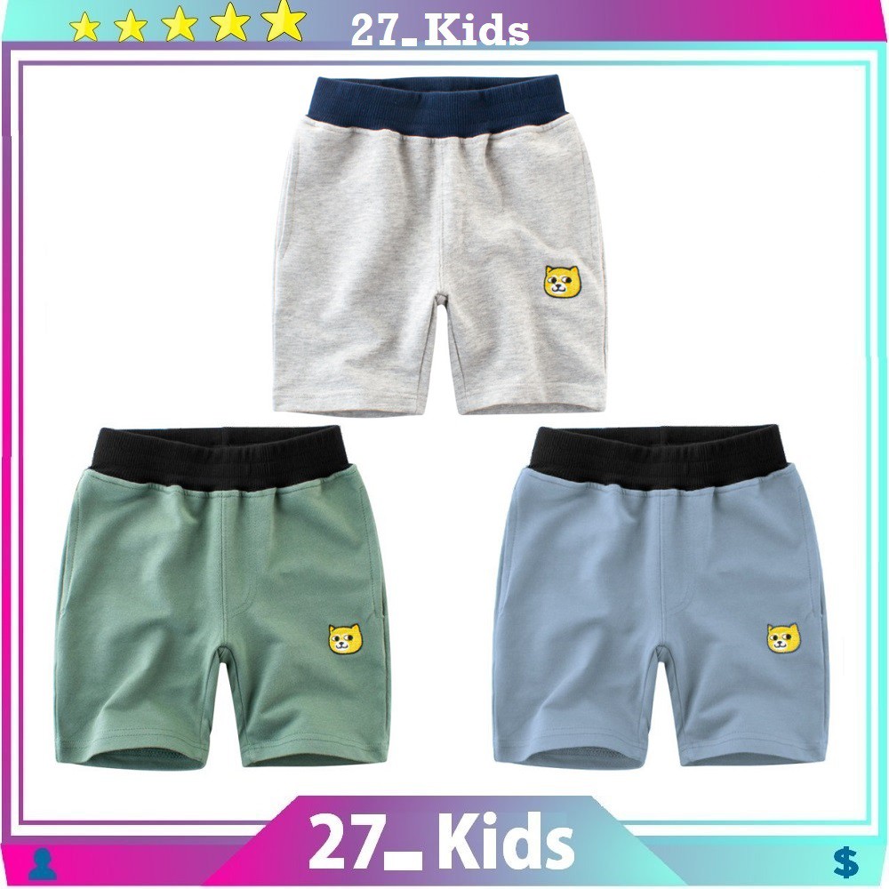 Quần thun bé trai short đùi size đại phong cách hàn quốc xuất dư cho bé từ 2 đến 8 tuổi 27kids