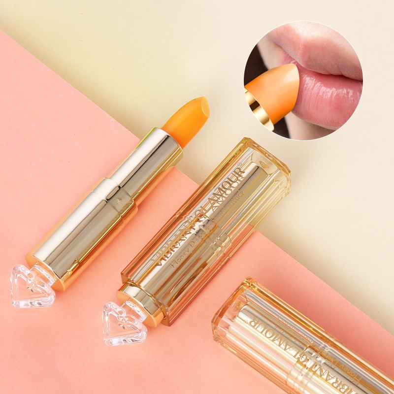 Son Dưỡng Môi VIBRANT GLAMOUR Chiết Xuất Mật Ong Tự Nhiên Giữ Ẩm Đổi Màu Theo Nhiệt Độ Lâu Trôi 3.5g | BigBuy360 - bigbuy360.vn