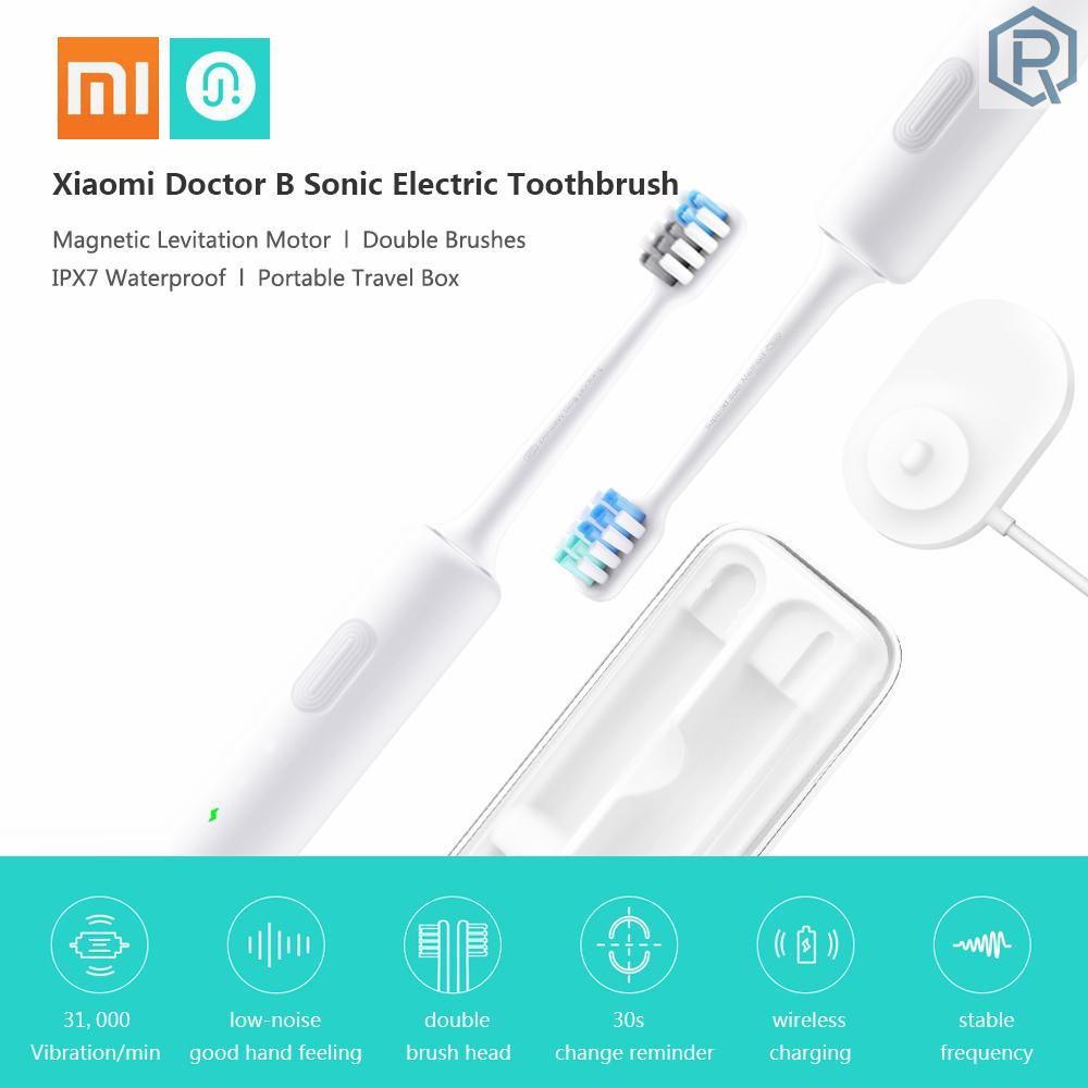 Bàn chải đánh răng điện âm kèm hai đầu chải thay thế cho Xiaomi Doctor B