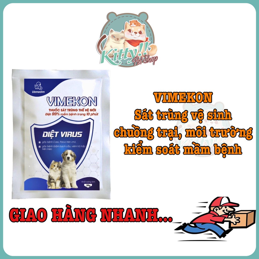 Vimekon - sát trùng chuồng trại, môi trường của Vimedim