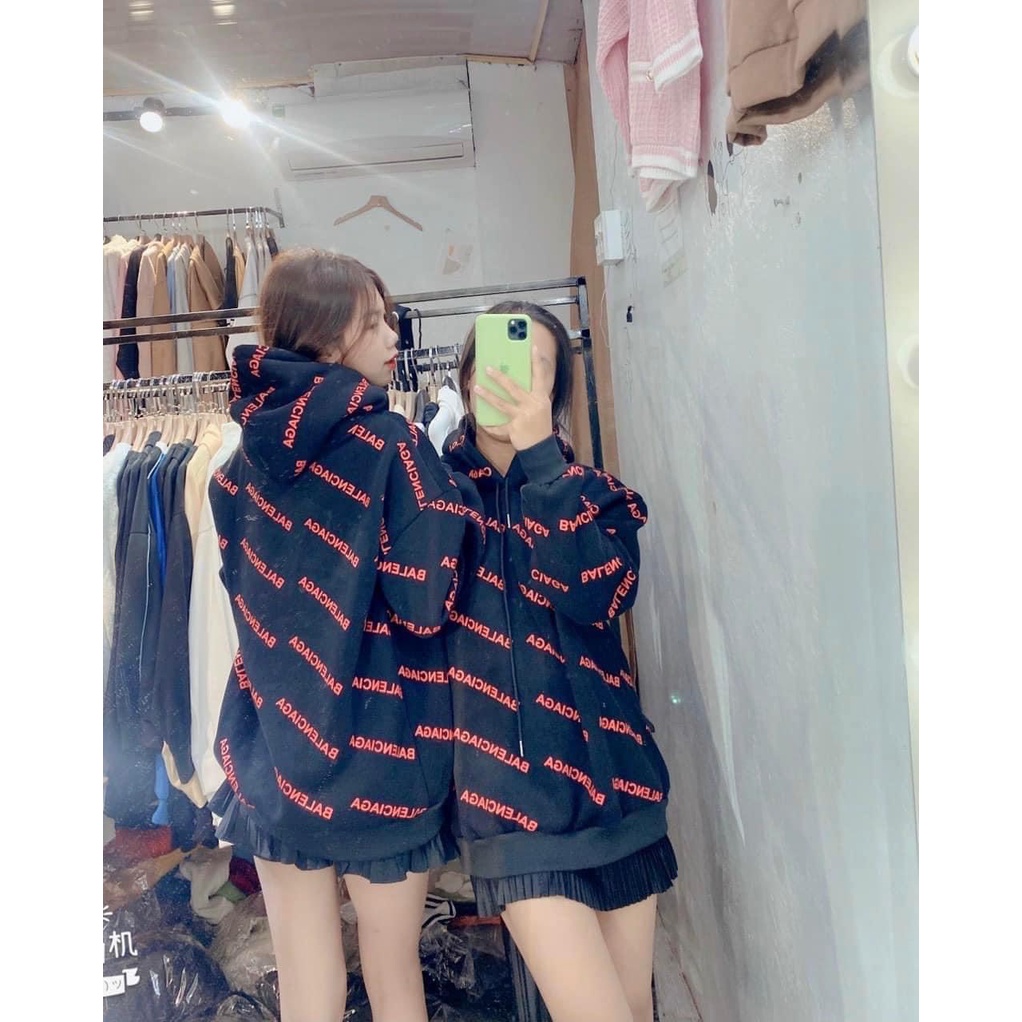Hoodie Chữ Chéo Mũ Rộng In Kín Form To Nam Nữ Hàn QUốc Vintage Uzzlang