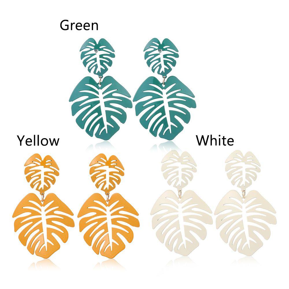 Khuyên Tai Nữ Kiểu Dáng Chiếc Lá Phong Cách Boho Thời Trang Cá Tính