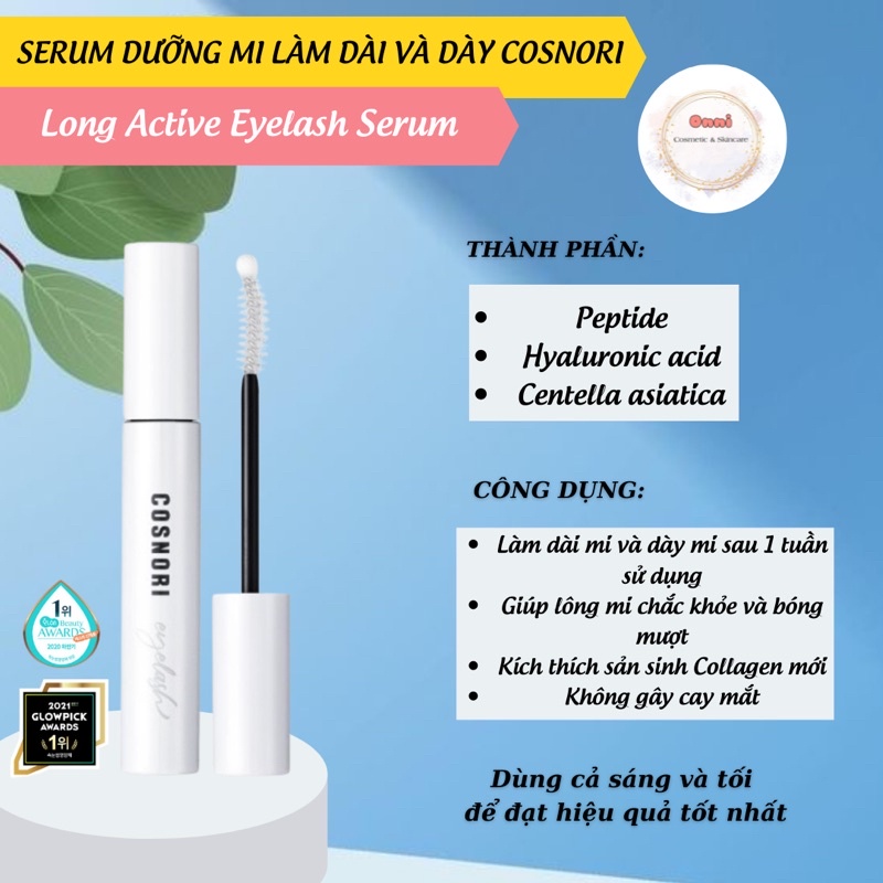 Serum dưỡng dài mi cao cấp Cosnori Long Active Eyelash 9g