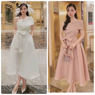 ĐẦM LỆCH VAI CỘT EO (KÈM VIDEO HÌNH THẬT)