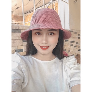 Mũ ajuma nữ bằng sợi thô
