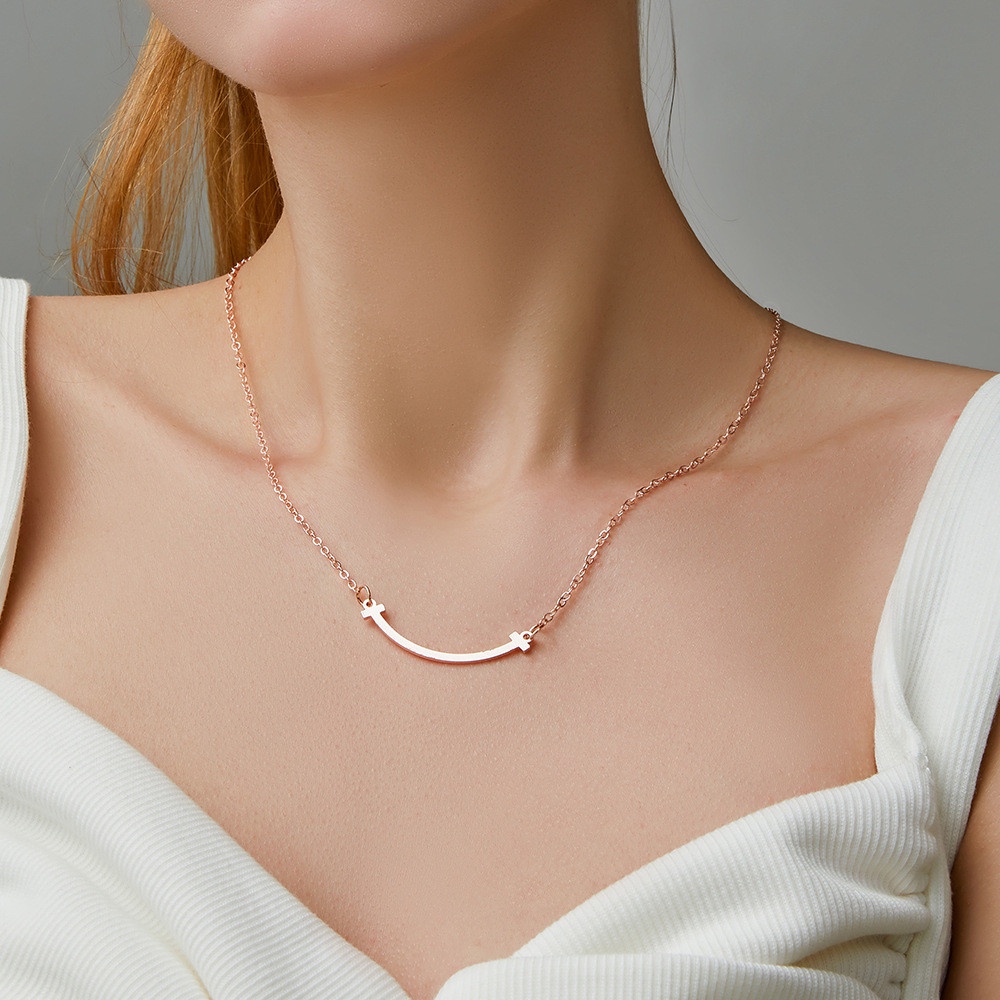 Vòng cổ mặt hình mặt cười đơn giản thời trang cho nữ