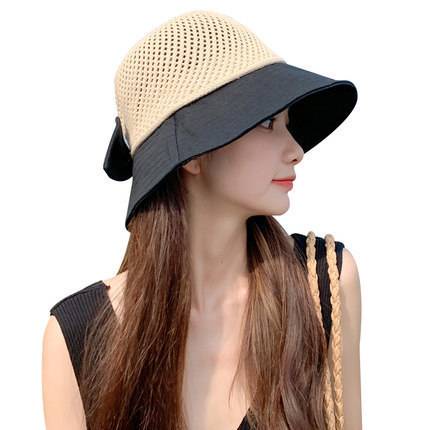 Nón tai bèo chống nắng phối lưới thời trang đi biển mùa hè cho nữ