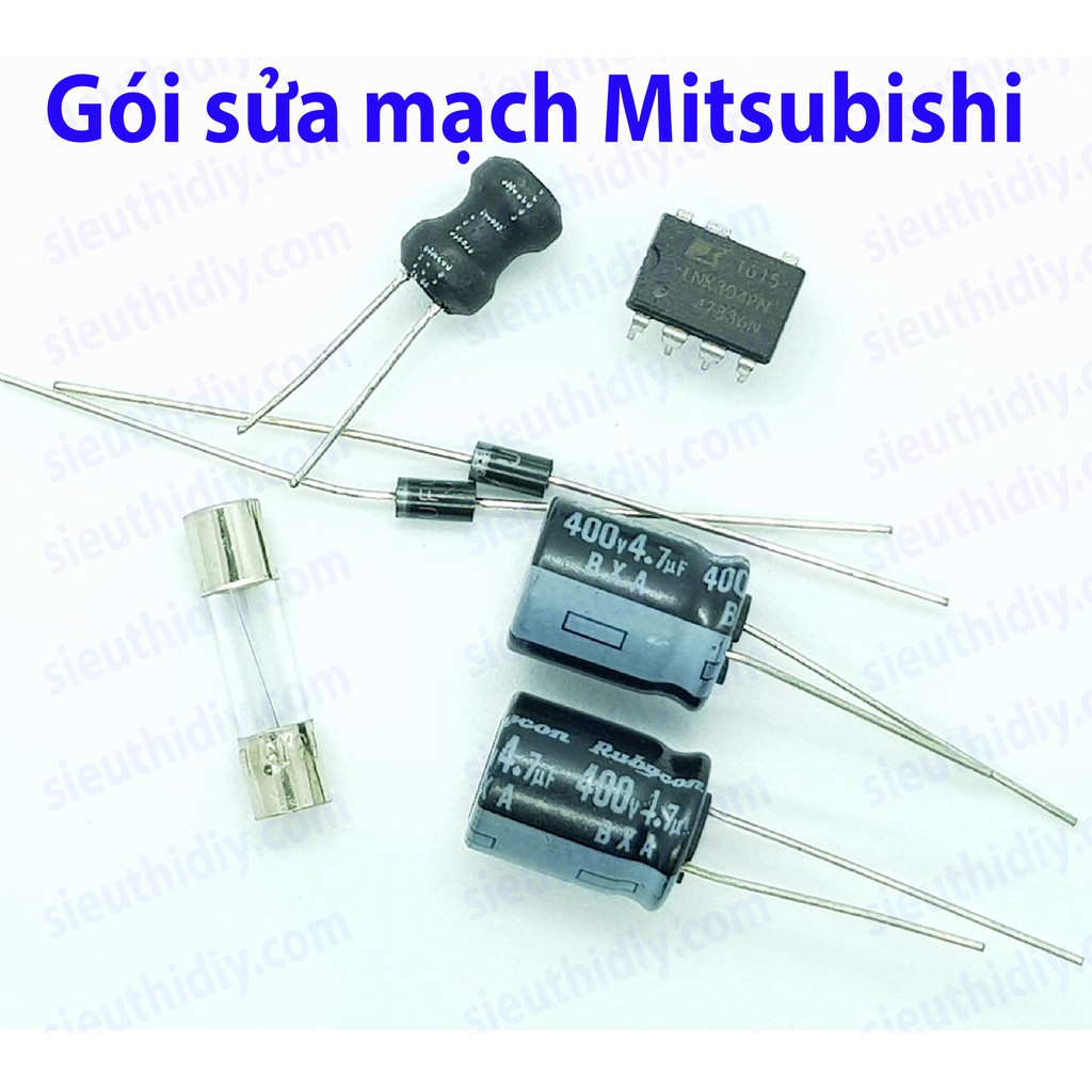 IC nguồn LNK304PN-DIP7 chính hãng, trong máy giặt, mạch quạt Mitsubishi