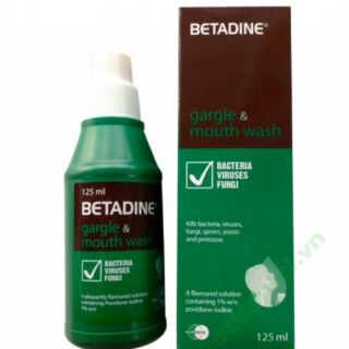 Dung dịch súc miệng BETADINE 125ML
