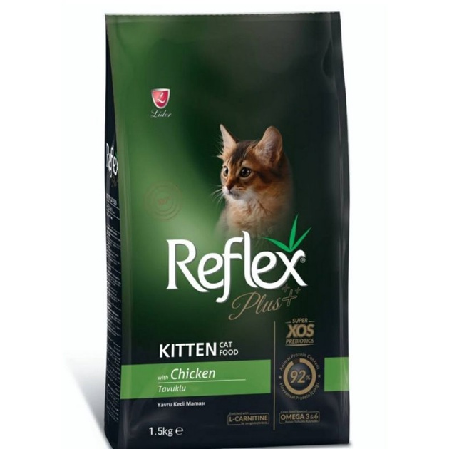 Reflex Plus Kitten và Adult 8kg chicken - Thức ăn hạt khô cho mèo con và mèo lớn vị gà