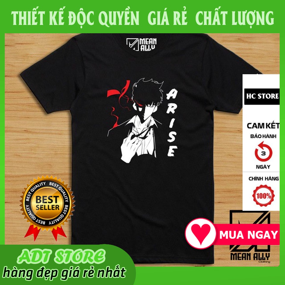 [ Sale] Áo phông Solo Leveling màu đen  ngắn tay cực ngầu giá rẻ siêu HOT | BigBuy360 - bigbuy360.vn