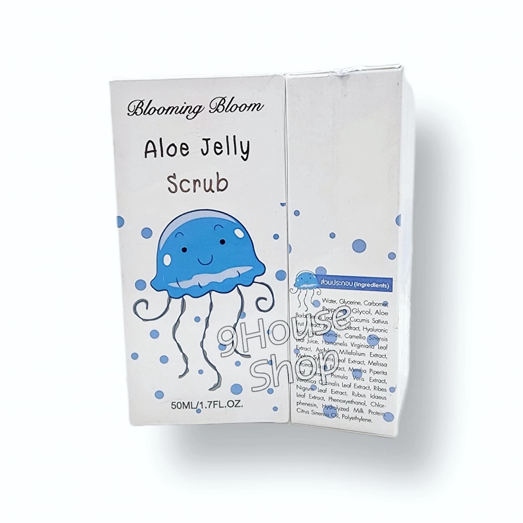 01 Tẩy Tế Bào Chết Cho Da Mặt Blooming Bloom Aloe Jelly Scrub 50ml Thái Lan