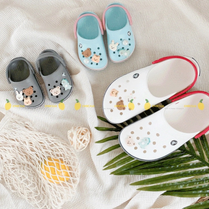 DOTTODOT • JITBITZ / CHARM GẮN DÉP CROCS GẤU THỎ #MADEINKOREA