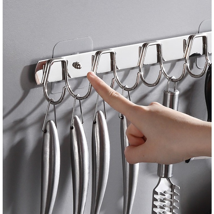 Móc treo đồ đa năng inox cao cấp Elliver móc dán tường giá móc đồ cao cấp _TMI